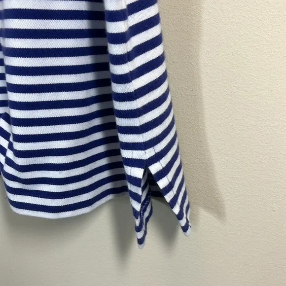 Polo Golf by Ralph Lauren Blue & White Pro-Fit Striped Shirt with Green Pony - Picture 7 of 8